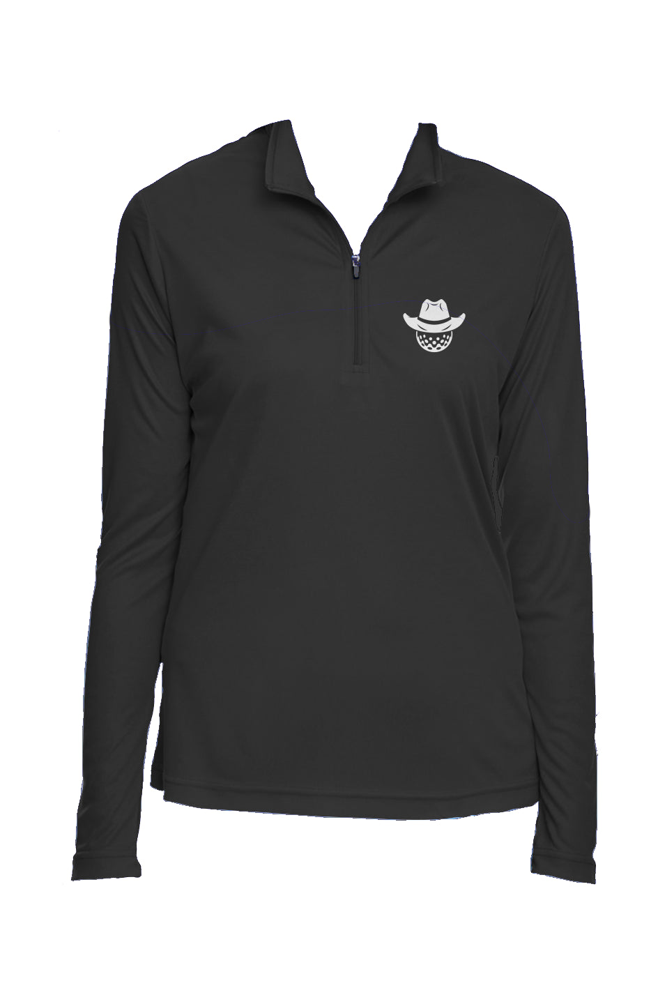 Ladies Reride Black Quarter-Zip