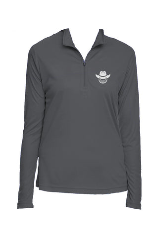 Ladies Reride Gray Quarter-Zip