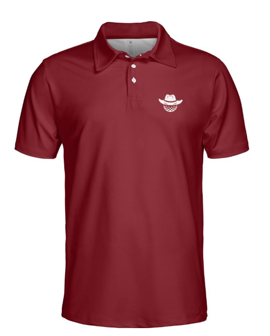 Reride Solid Dark Red Polo