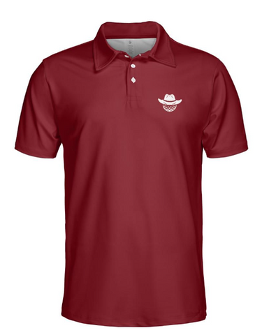 Reride Solid Dark Red Polo