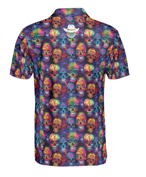 Sugar Skulls Multicolor Polo