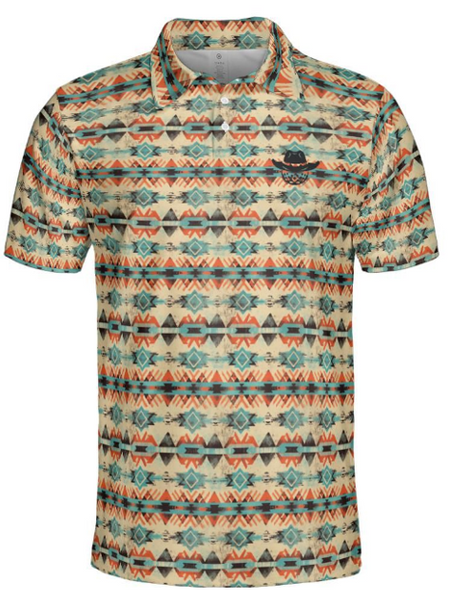 Aztec Pattern Polo