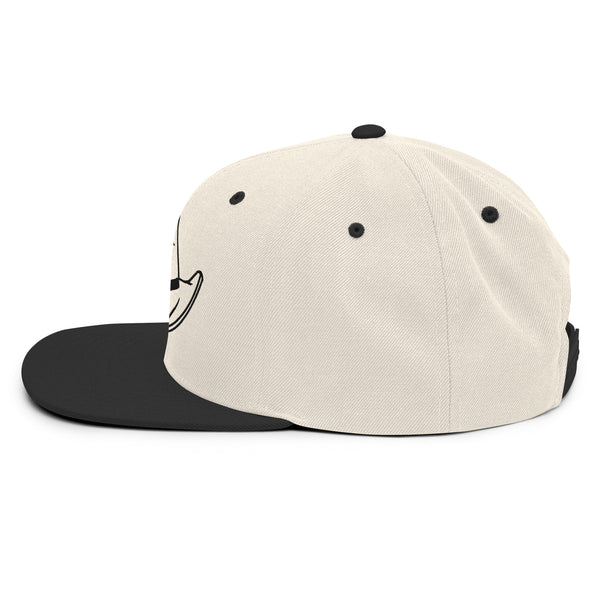 CSS Natural/Black Snapback Hat