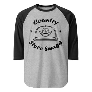 Country Style Swagg 3/4 sleeve raglan shirt