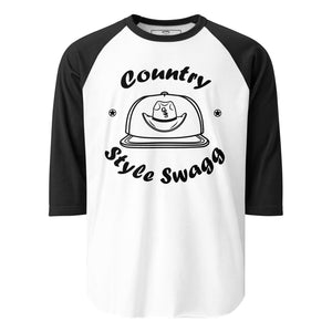 Country Style Swagg 3/4 sleeve raglan shirt