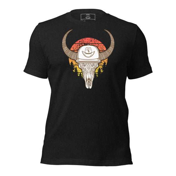 Sunset  Bull Skull Tee