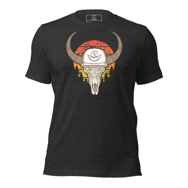 Sunset  Bull Skull Tee