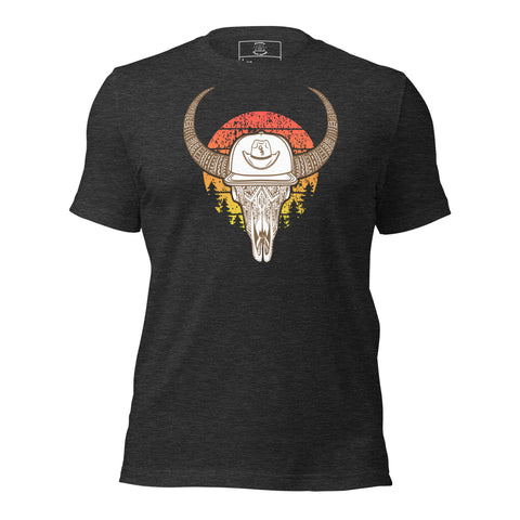 Sunset  Bull Skull Tee