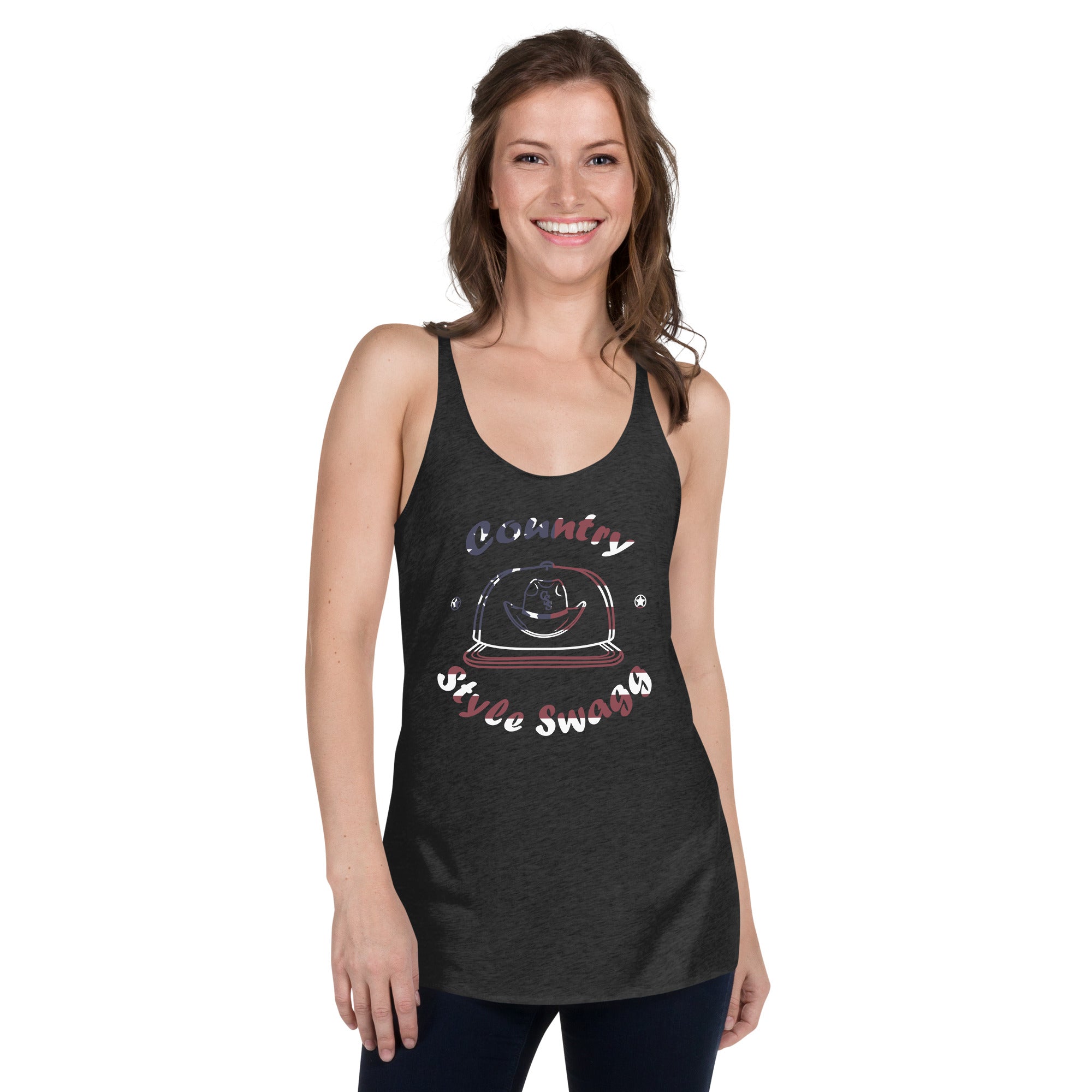 Country Style Swagg USA  Women's Racerback Tank